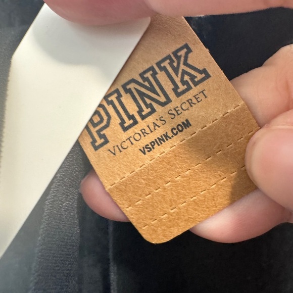 PINK by Victoria's Secret Reverse Fleece Sweatpants Black - Picture 8 of 16